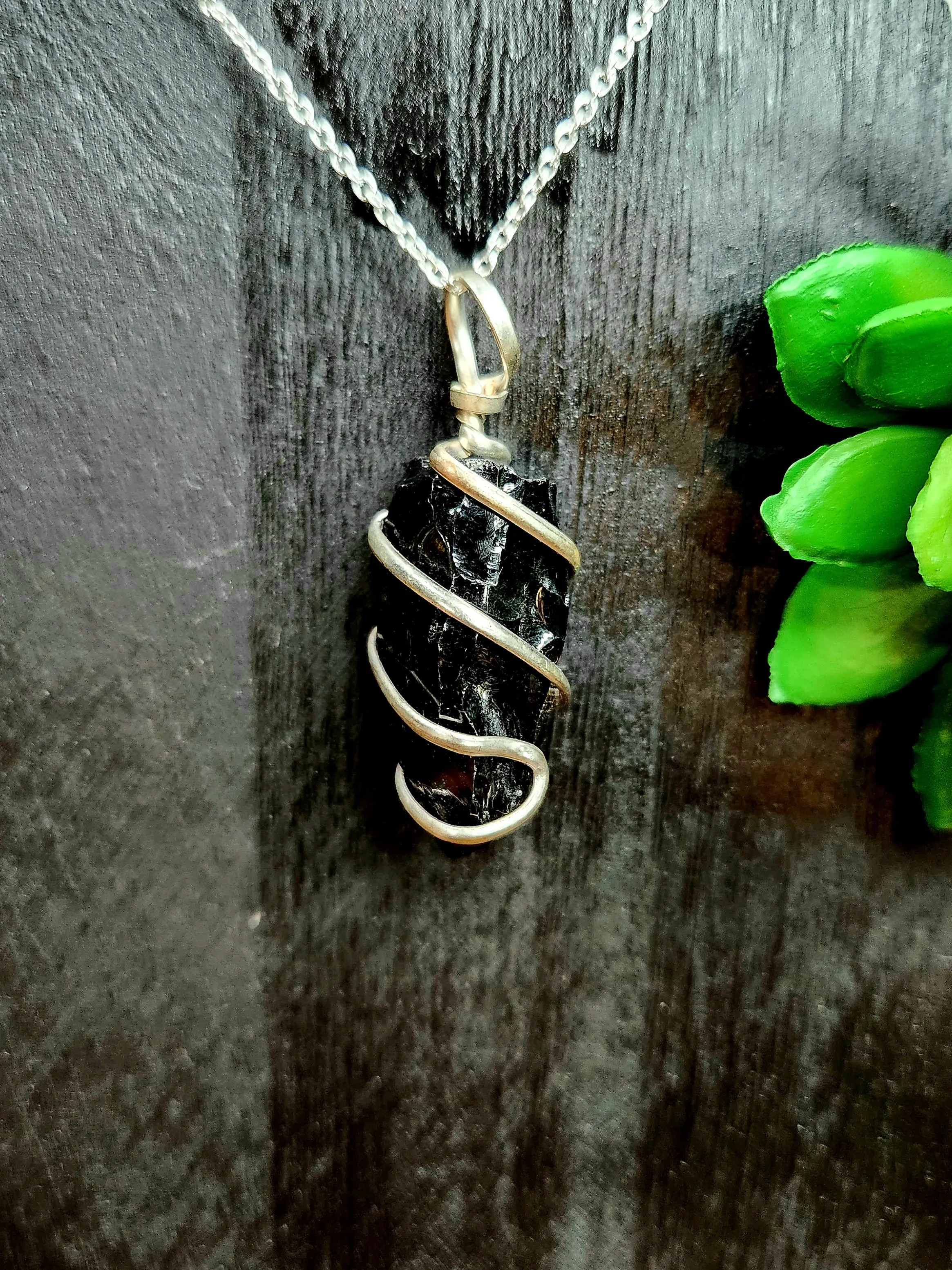 Crystal Spiral Pendants