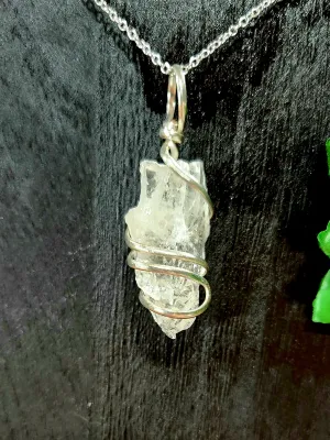 Crystal Spiral Pendants