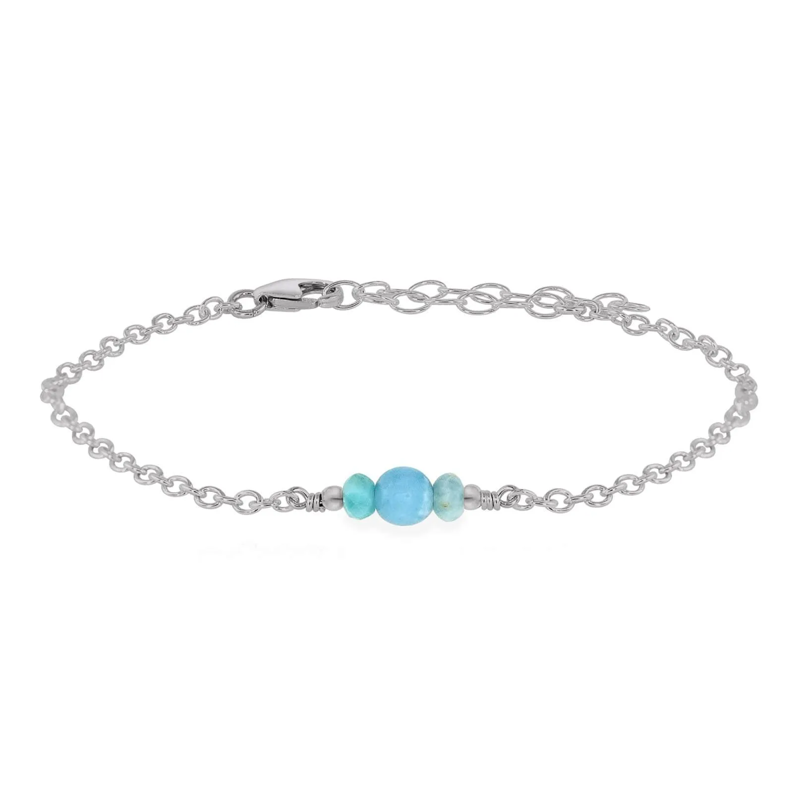 Dainty Larimar Gemstone Bracelet