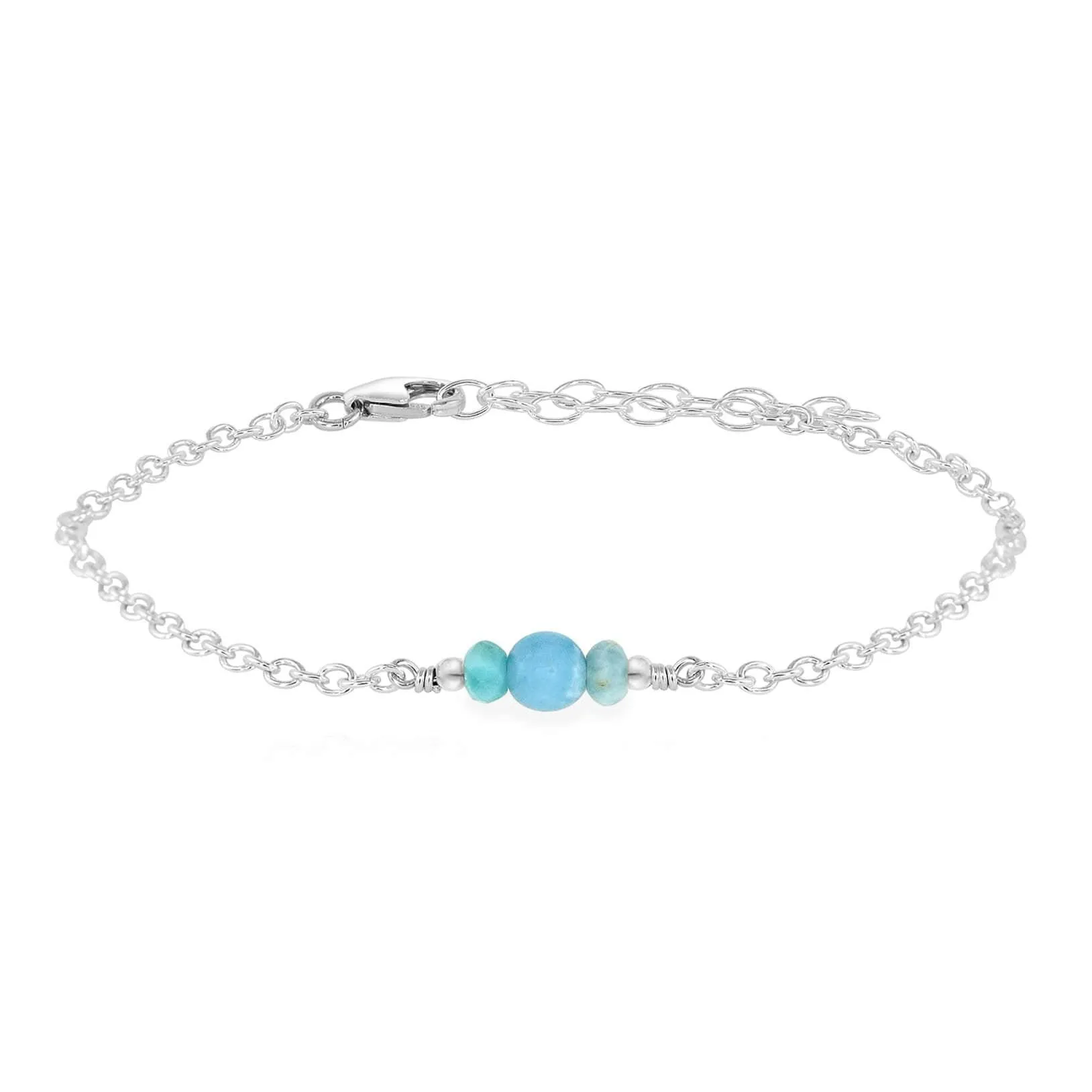 Dainty Larimar Gemstone Bracelet