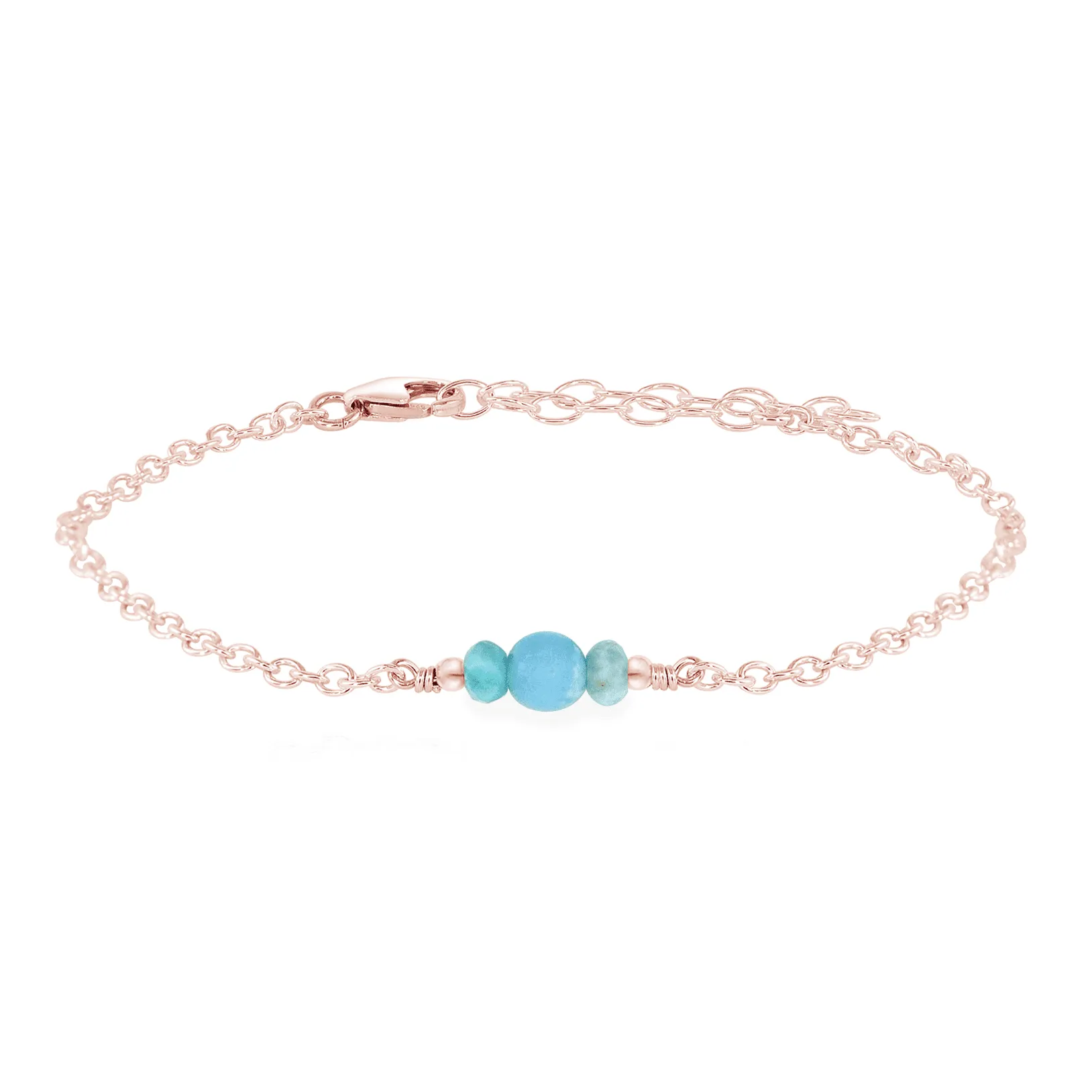 Dainty Larimar Gemstone Bracelet