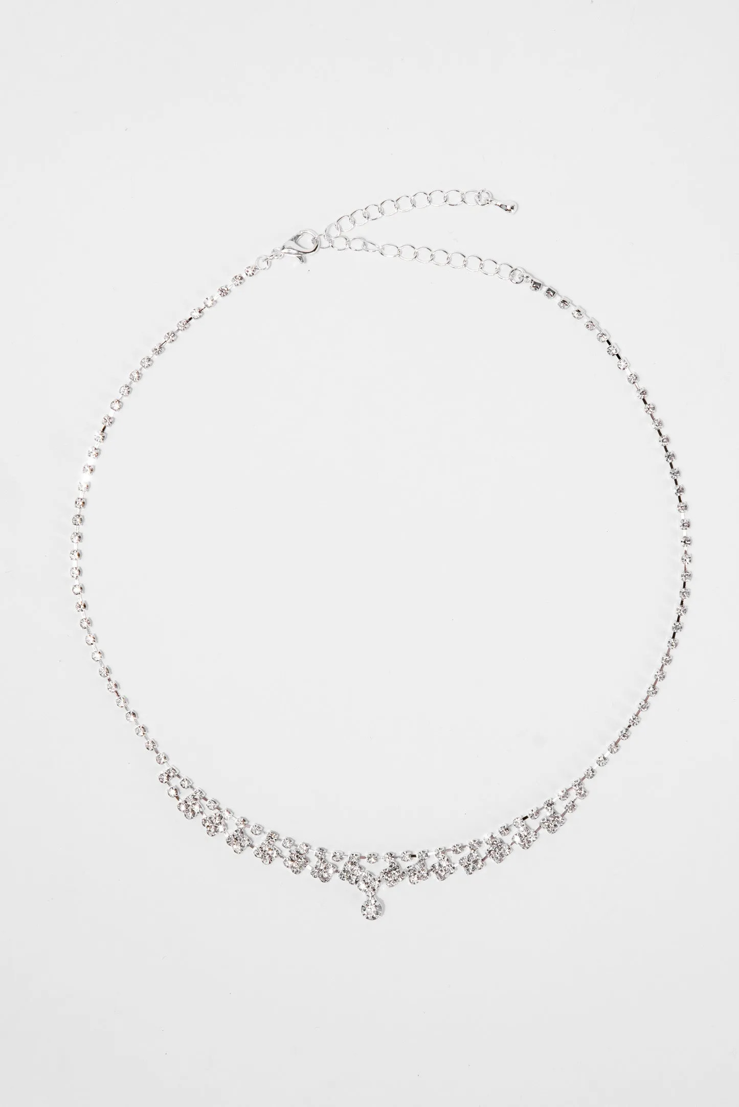 Danielle Round Stone Drop Necklace
