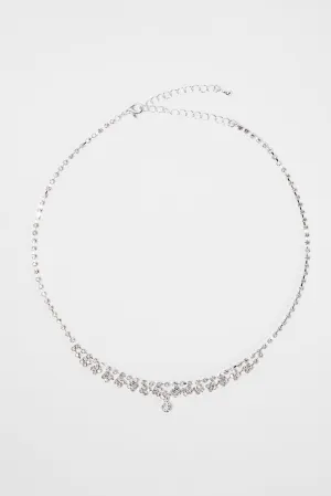 Danielle Round Stone Drop Necklace