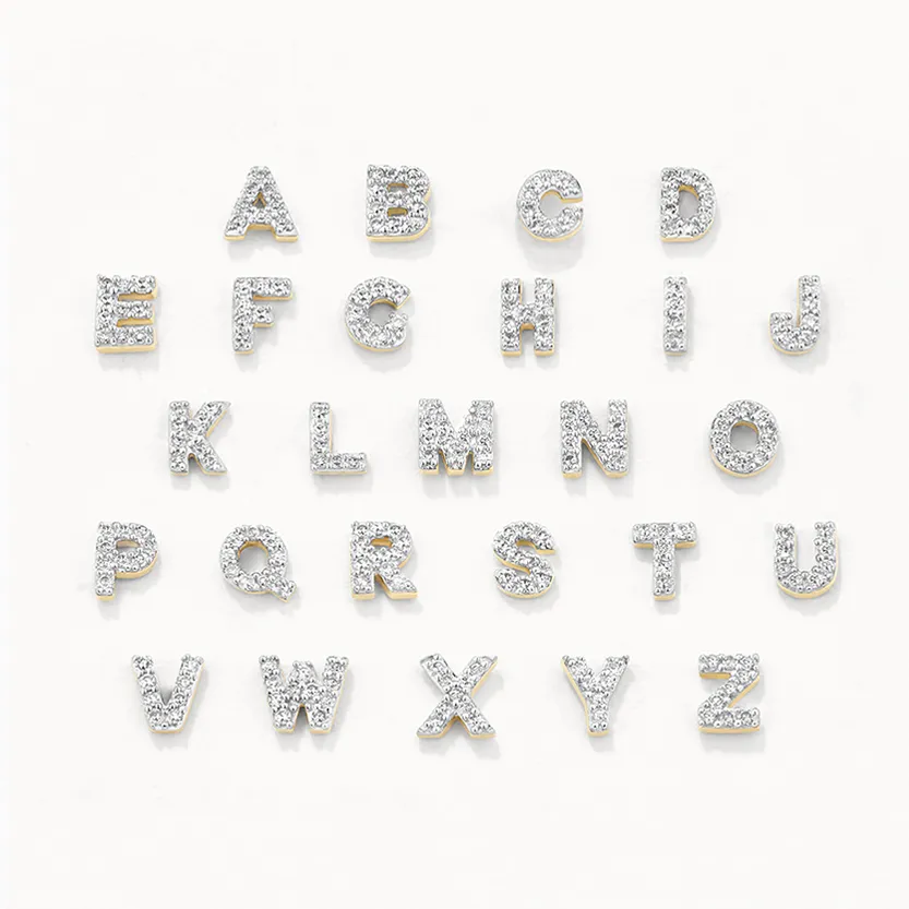Diamond Letter I Necklace in 10k Gold