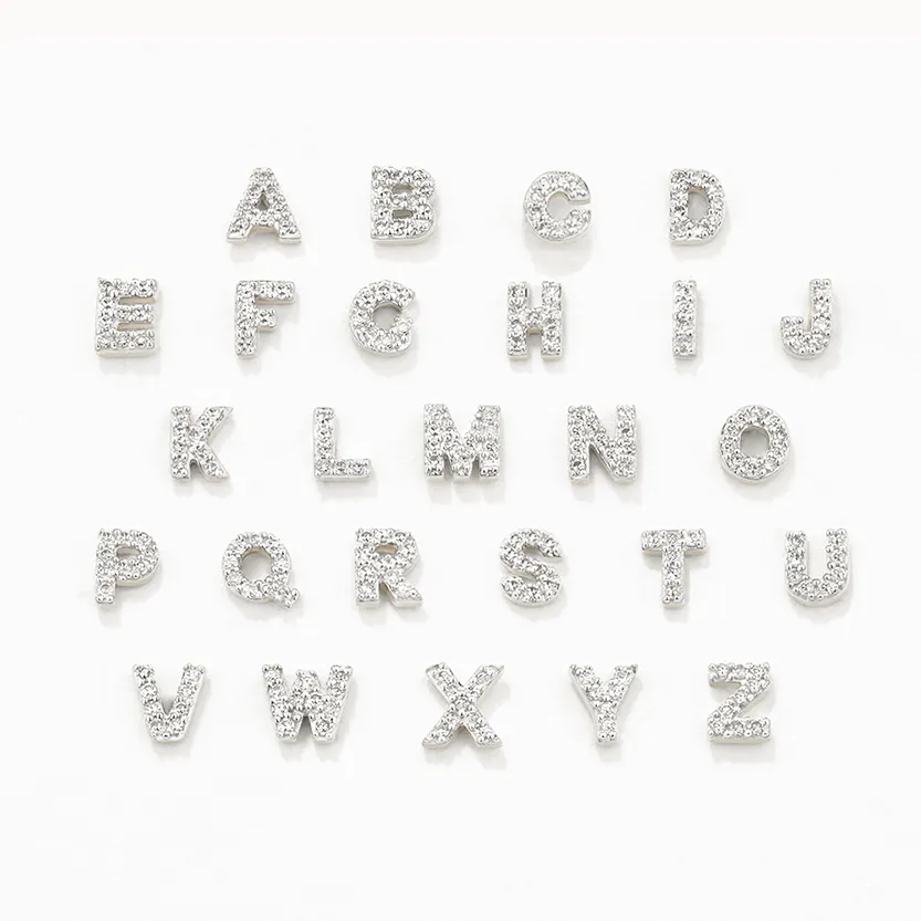 Diamond Letter S Necklace in Silver