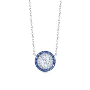 Diamonds and Sapphires Pendant