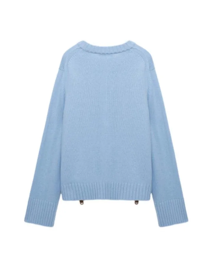 Dorothee Schumacher Modern Statements Bell Blue Pullover