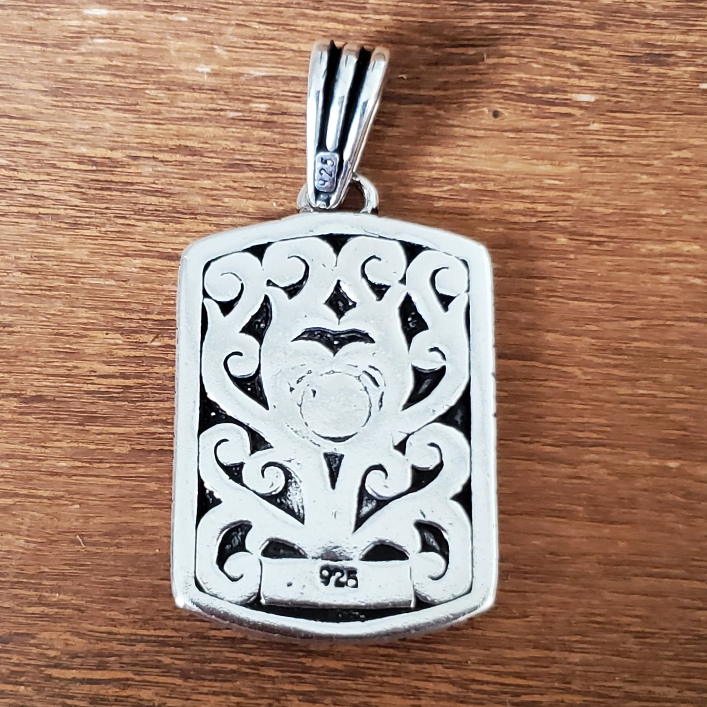 Dragon Amulet .925 Sterling Silver Charm Pendant
