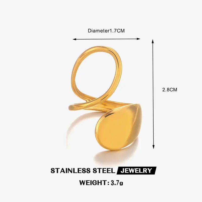 Drop Design Adjustable Ring