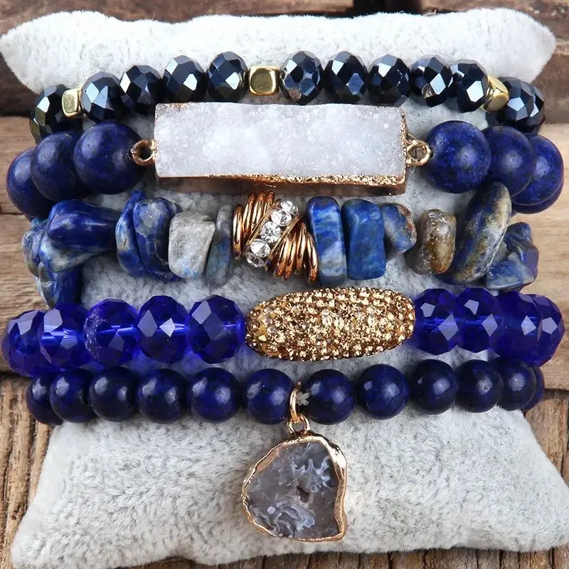 Druzy Stacked Bracelet
