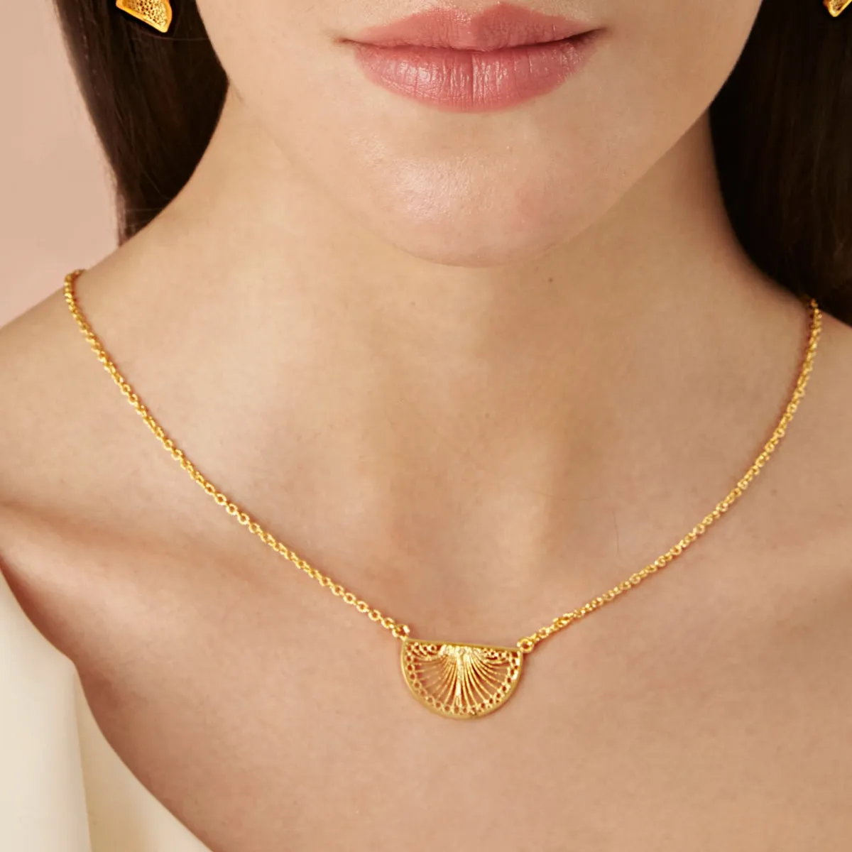 EDITH SILVER MEDIUM NECKLACE FILIGREE