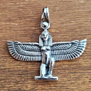 Egyptian Pharoah Amulet .925 Sterling Silver Charm Pendant