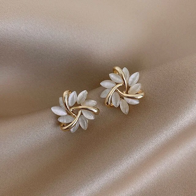 Elegant Opal Earrings