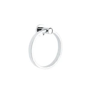 Emtek 28013 Brass Modern Towel Ring , Rectangular Rosette