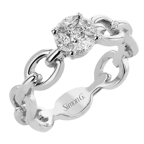 Engagement Ring in 18k Gold with Diamonds LR4812 WHITE 18K X 2T