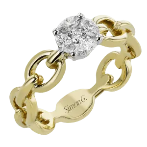Engagement Ring in 18k Gold with Diamonds LR4812 WHITE 18K X 2T
