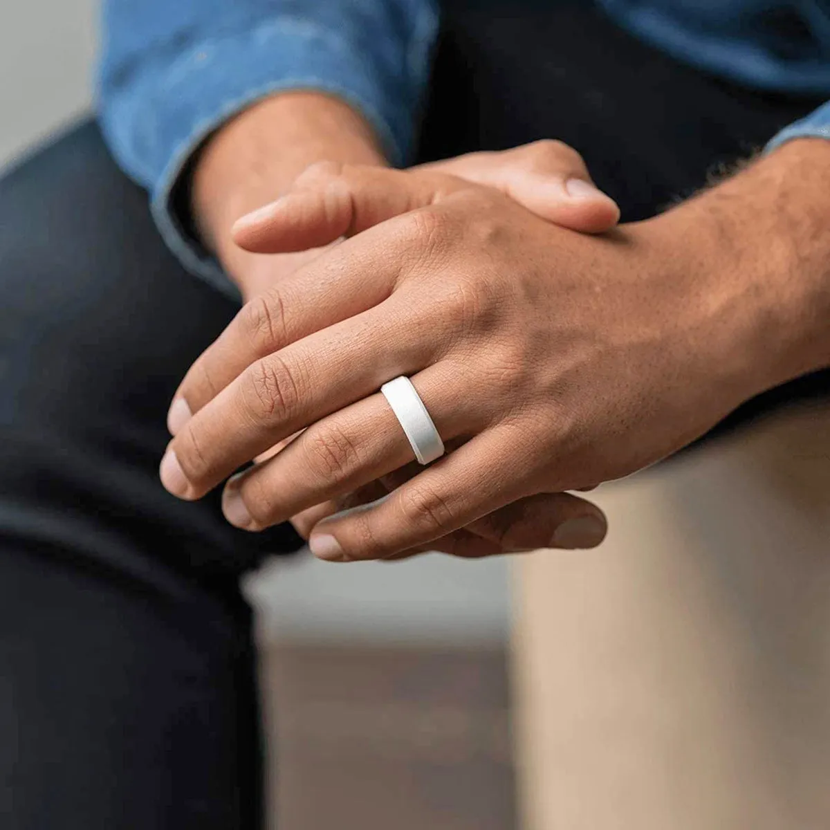 Enso Rings Classic Bevel Series Silicone Ring - Pine
