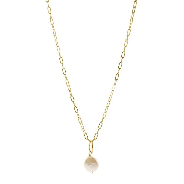 ESTHER COIN PEARL NECKLACE