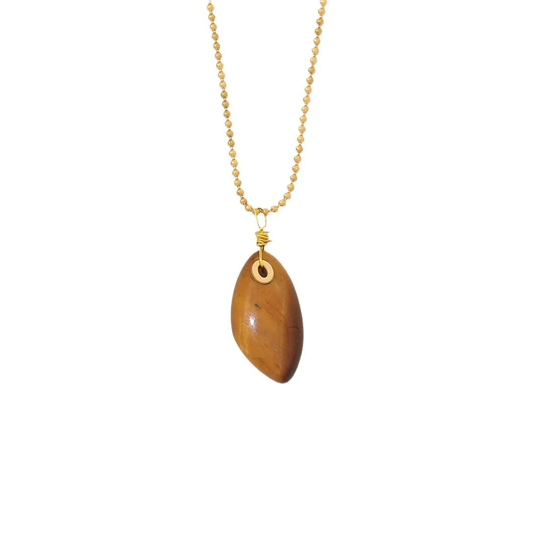 Expressive Natural Stone Electroplating Necklaces