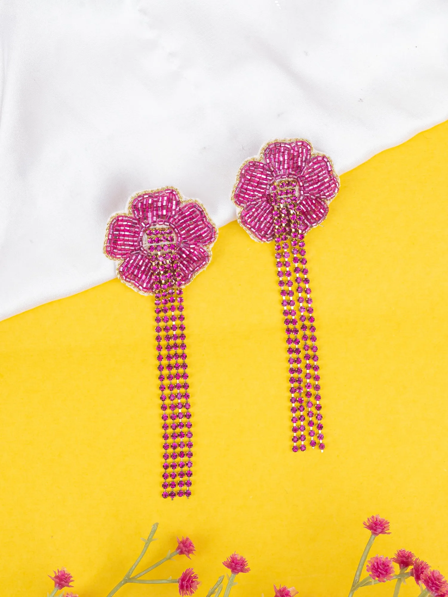 Exquisite Black Beaded Tassel Long Earrings: A Chic Statement for Fashionistas