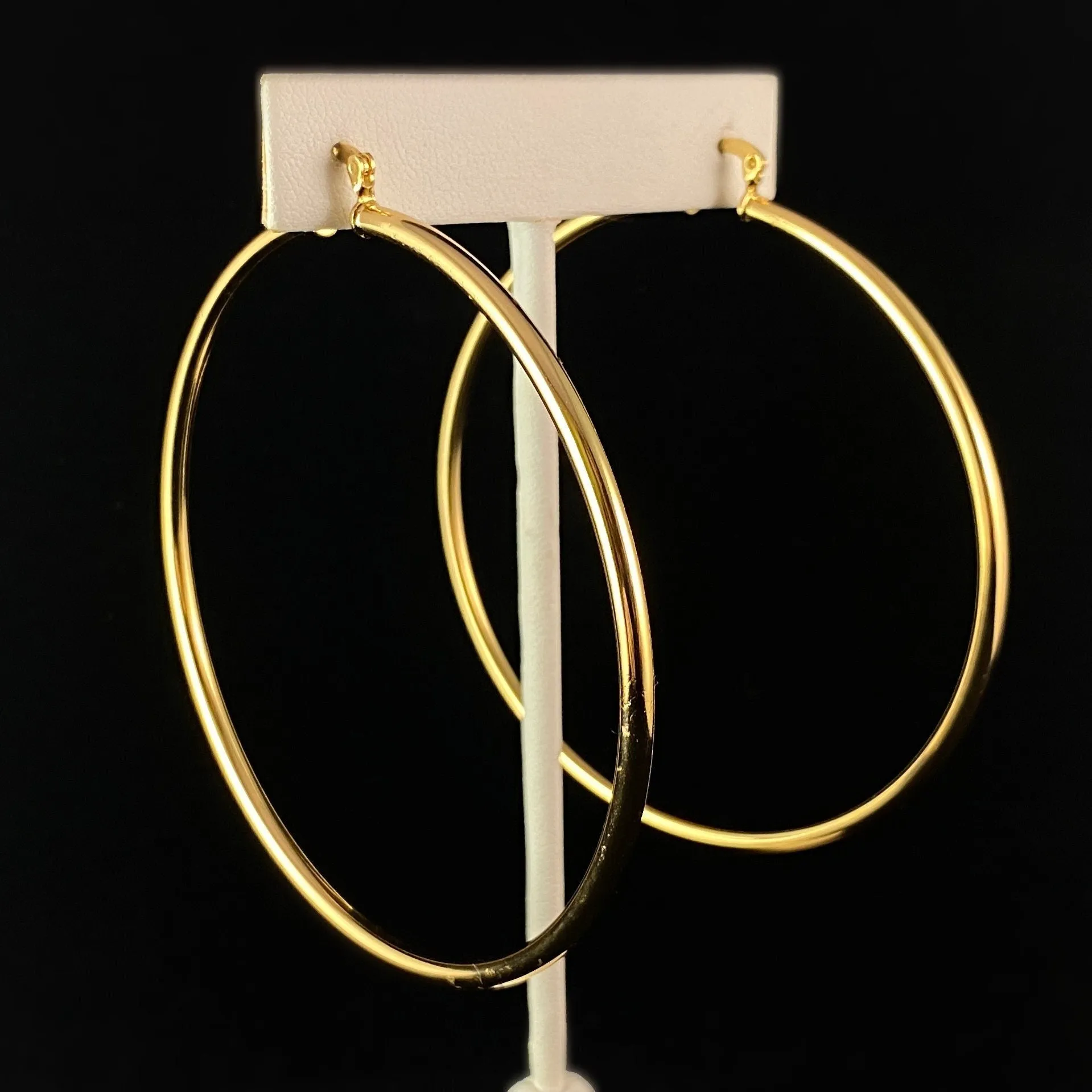 Extra Large Gold Hoop Earrings - Big City