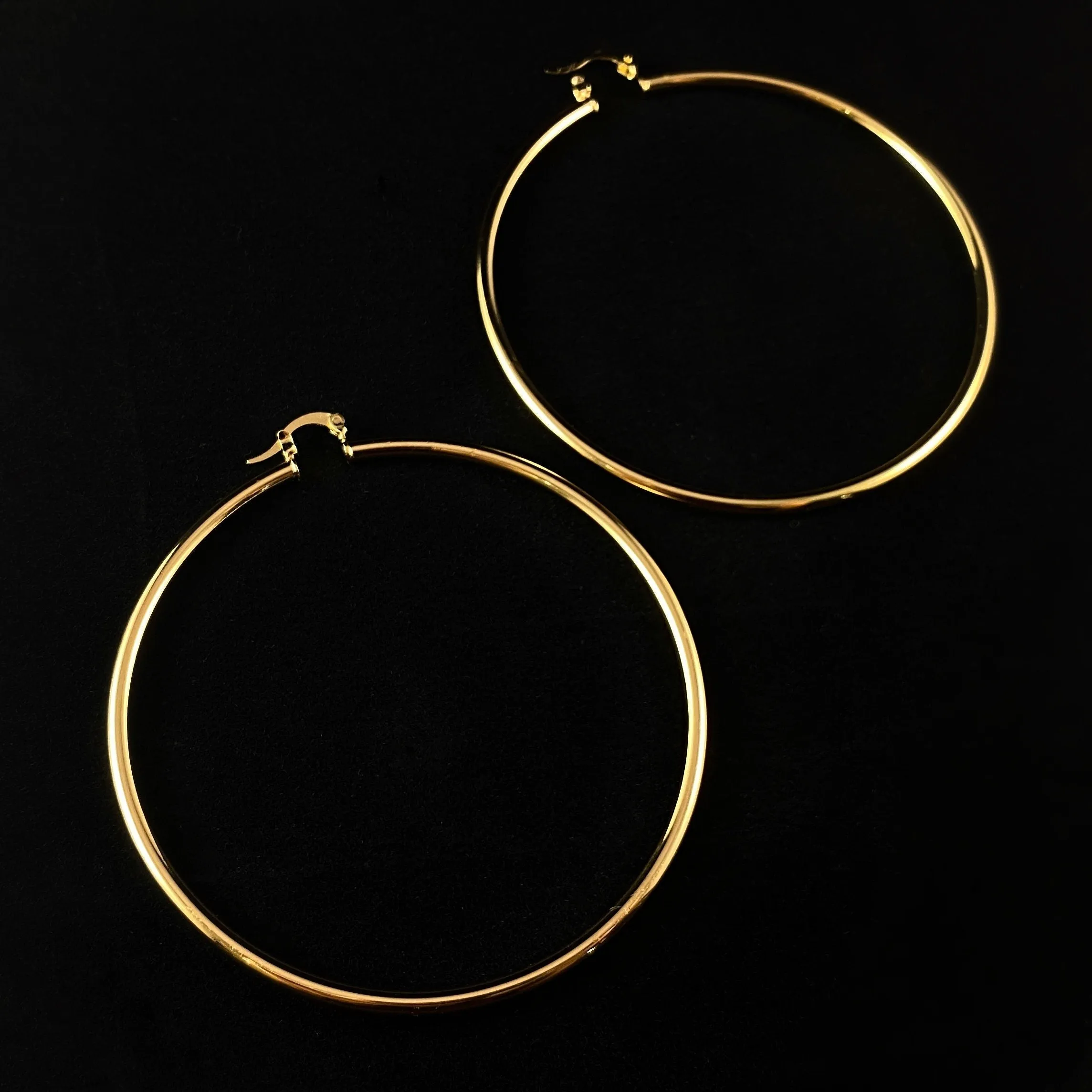 Extra Large Gold Hoop Earrings - Big City