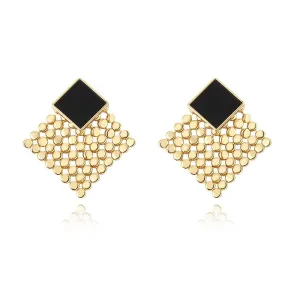 Fashionable Rhombus Decor Drop Earrings