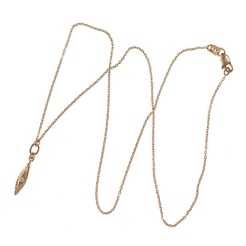 FEZA GOLD TINY PENDANT NECKLACE