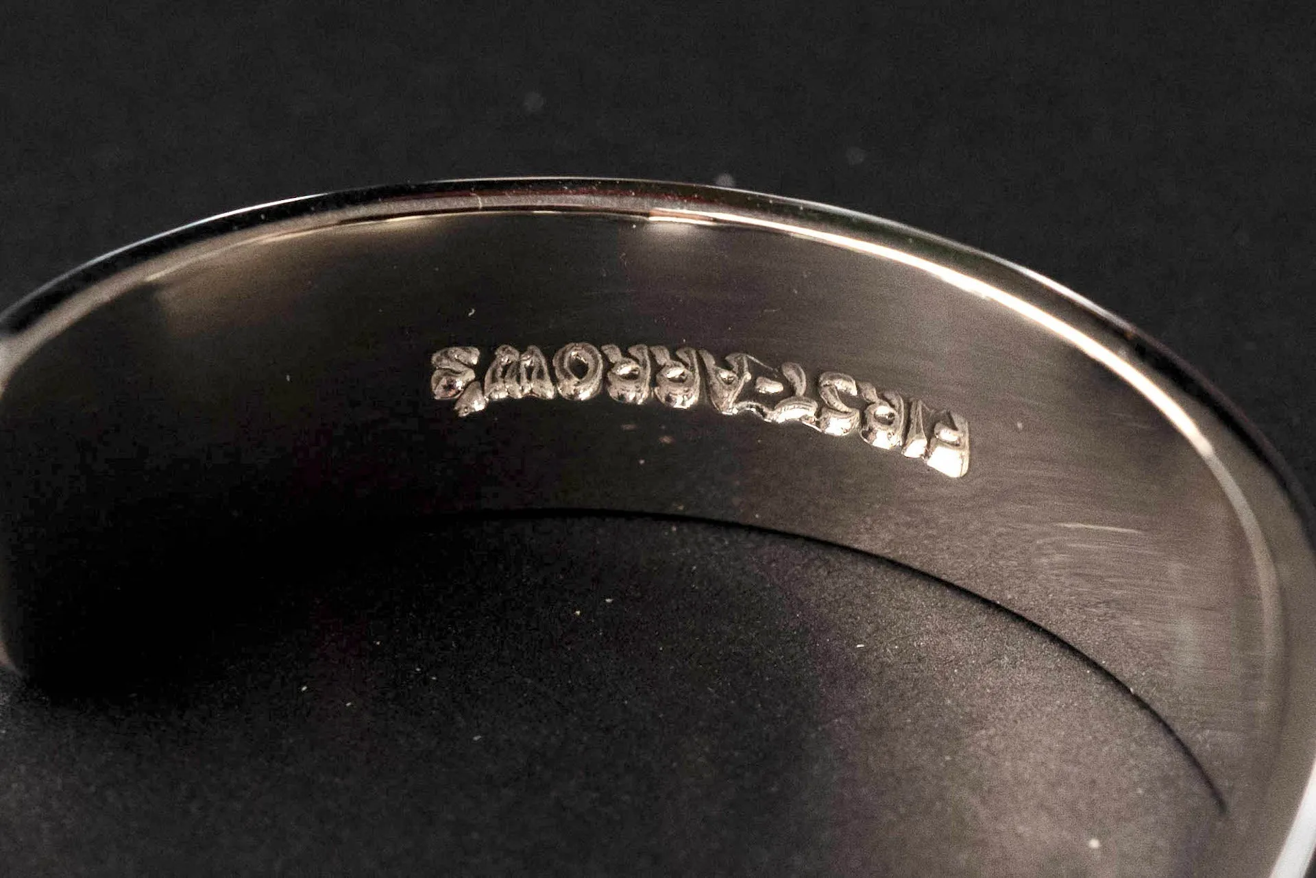First Arrow's 12mm 'Classic' Bangle With 18K Sunburst Emblem (BR-001)