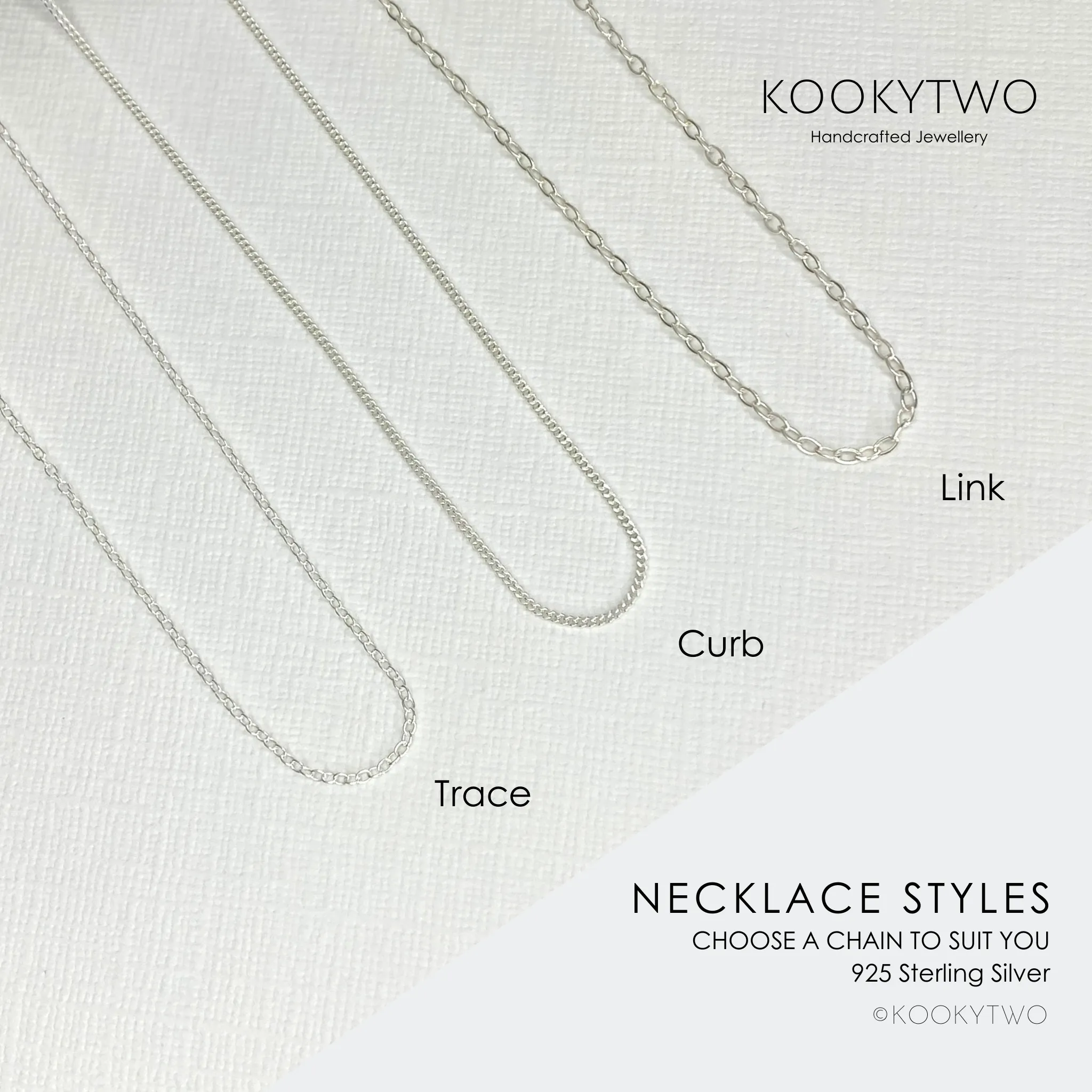 Five Silver Rings Necklace
