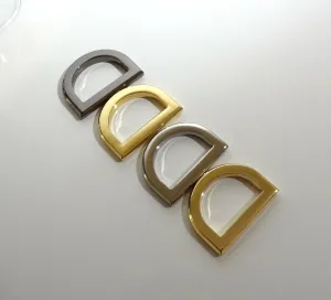 Flat Cast D-Rings - 1 Inch Inner Width - Package of 2