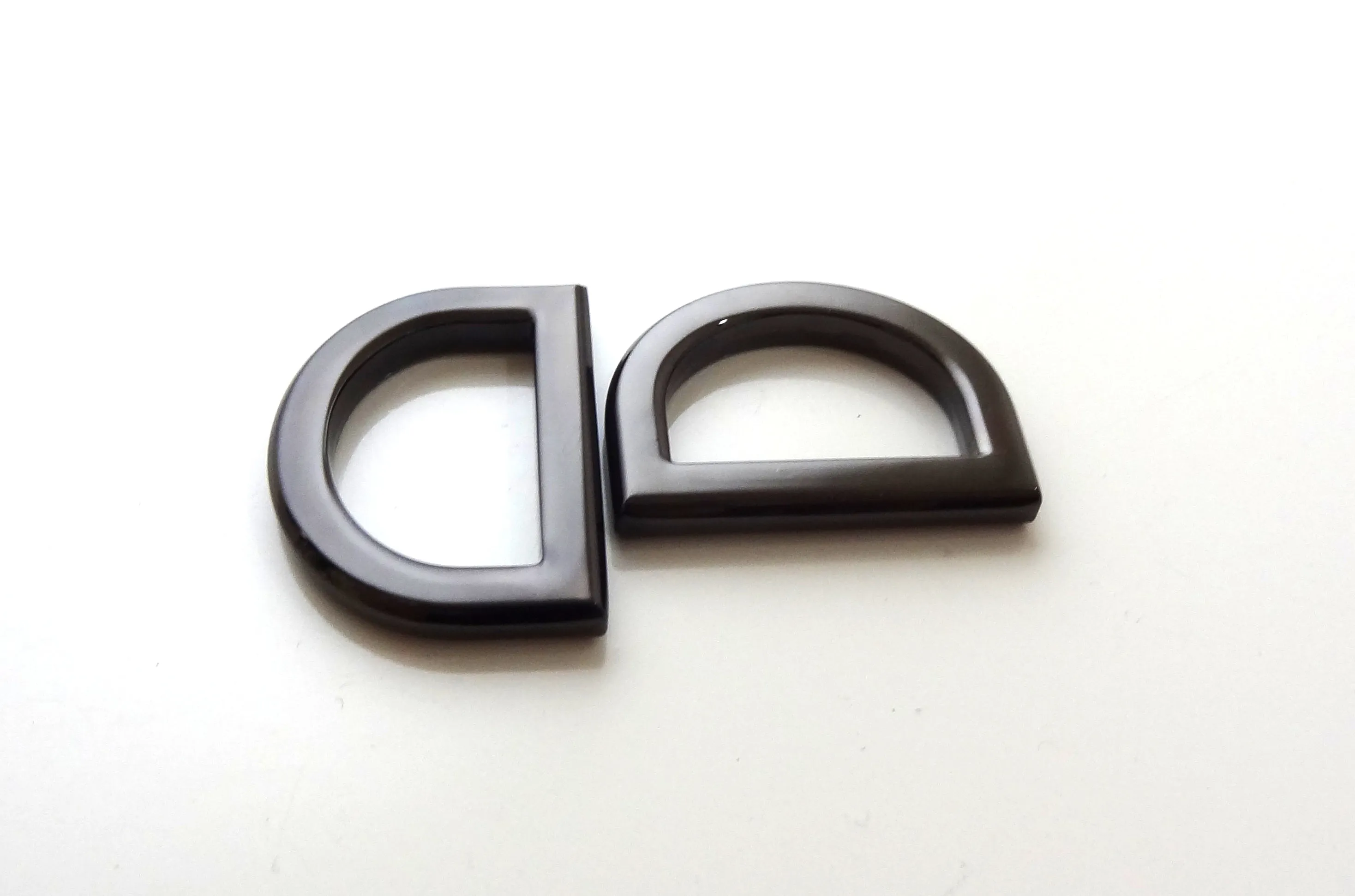 Flat Cast D-Rings - 1 Inch Inner Width - Package of 2