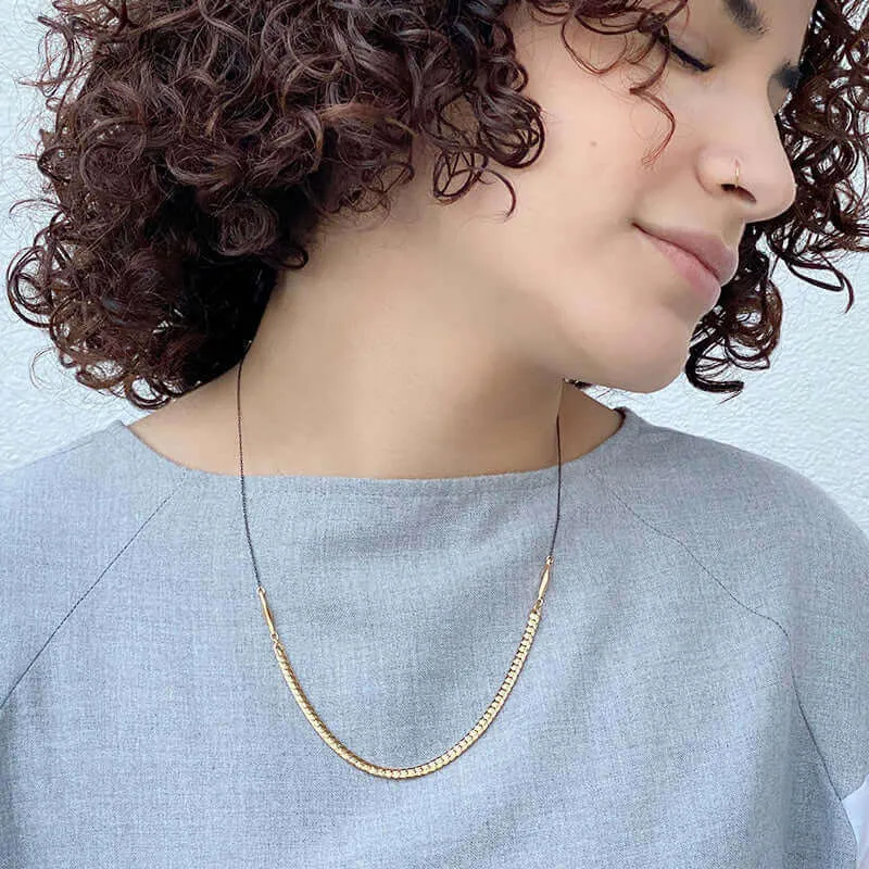 FLAT CHAIN MULTI-CHAIN NECKLACE
