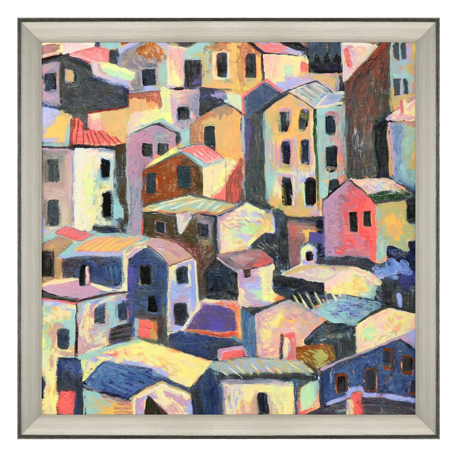 Galapon Rustic Hilltown Framed Art