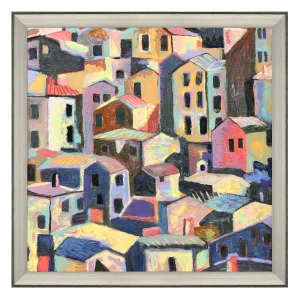Galapon Rustic Hilltown Framed Art