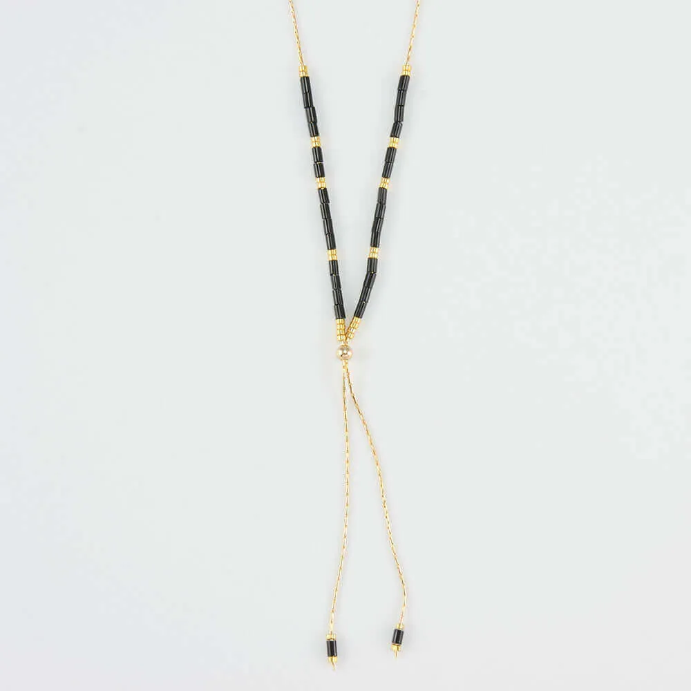 GHALIA BEADED CHAIN NECKLACE