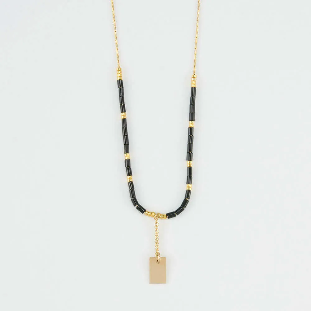 GHALIA BEADED CHAIN NECKLACE