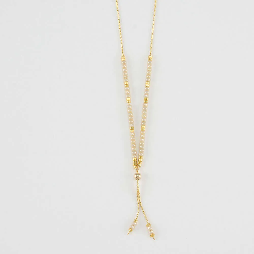 GHALIA BEADED CHAIN NECKLACE