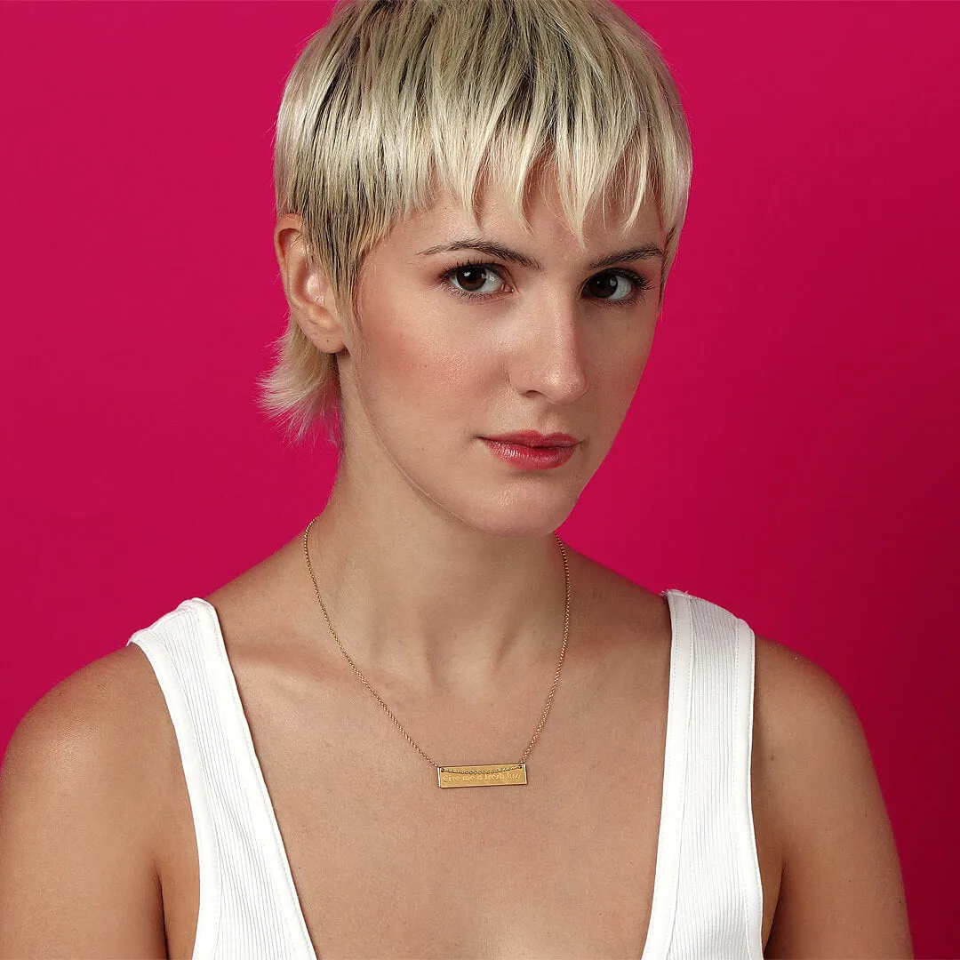Give me a fresh kiss - necklace - gold plated