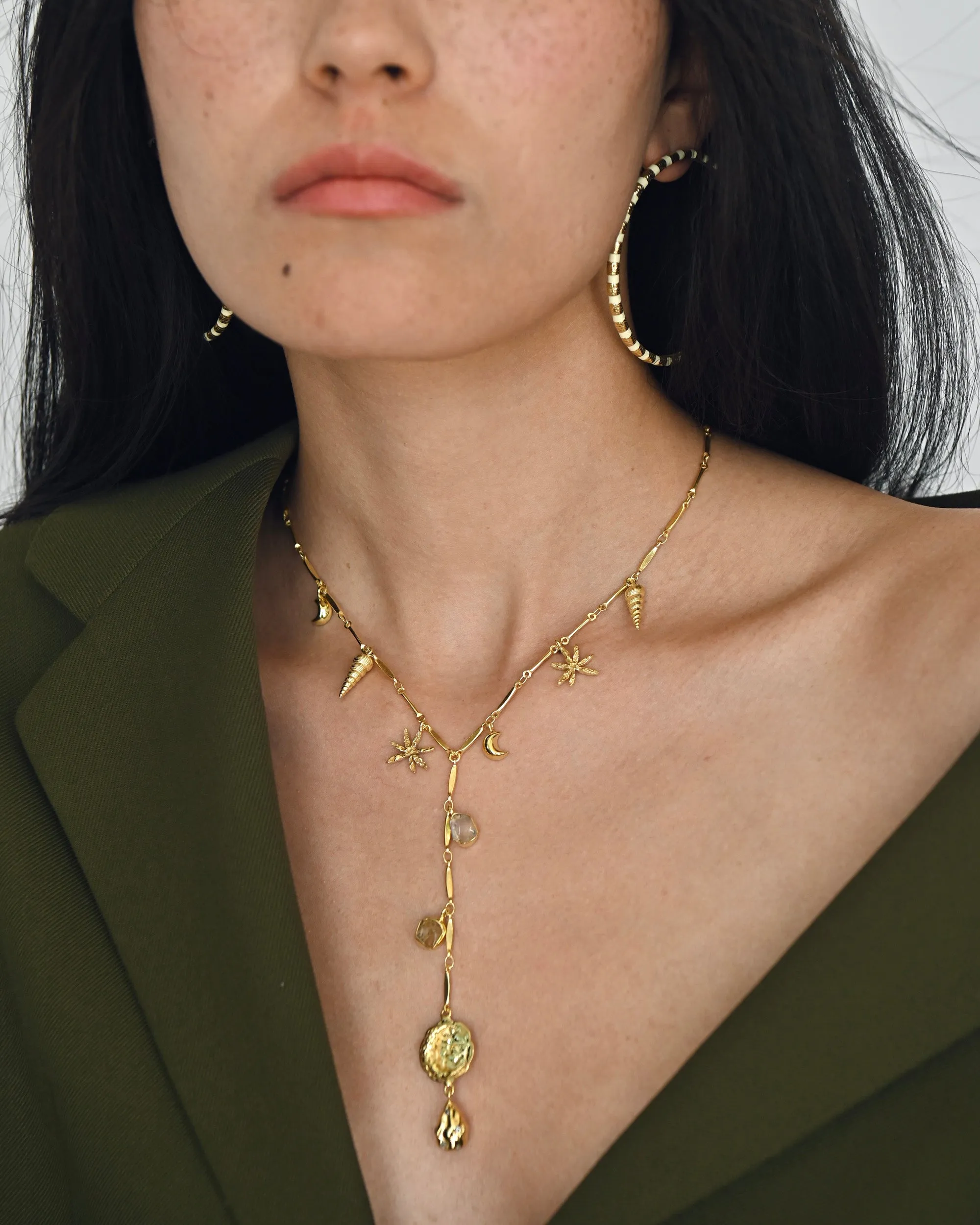 Gold Brass Skyfall Necklace