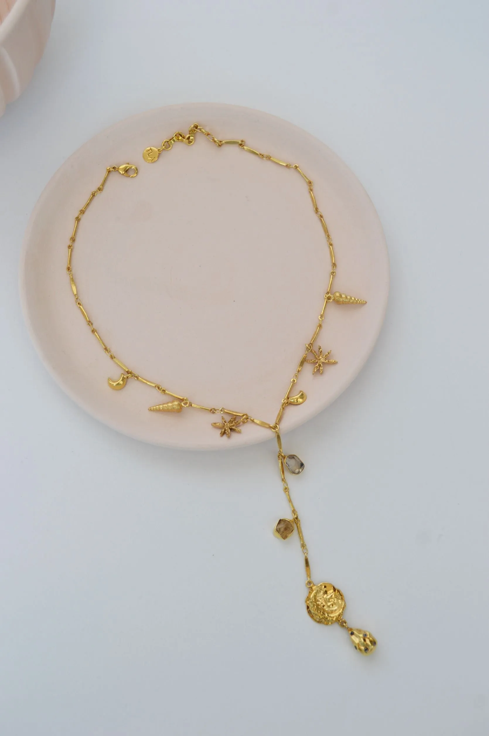 Gold Brass Skyfall Necklace