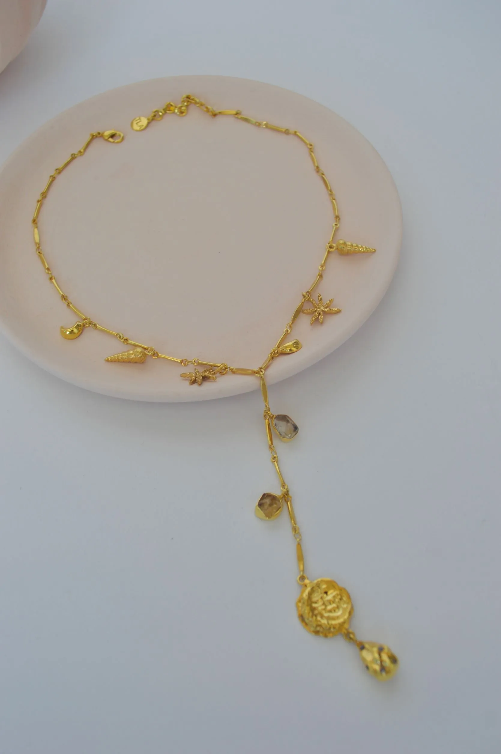 Gold Brass Skyfall Necklace