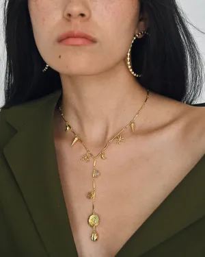 Gold Brass Skyfall Necklace