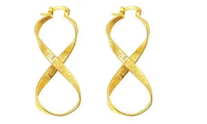 Gold Color Unique Spiral Earrings For Women