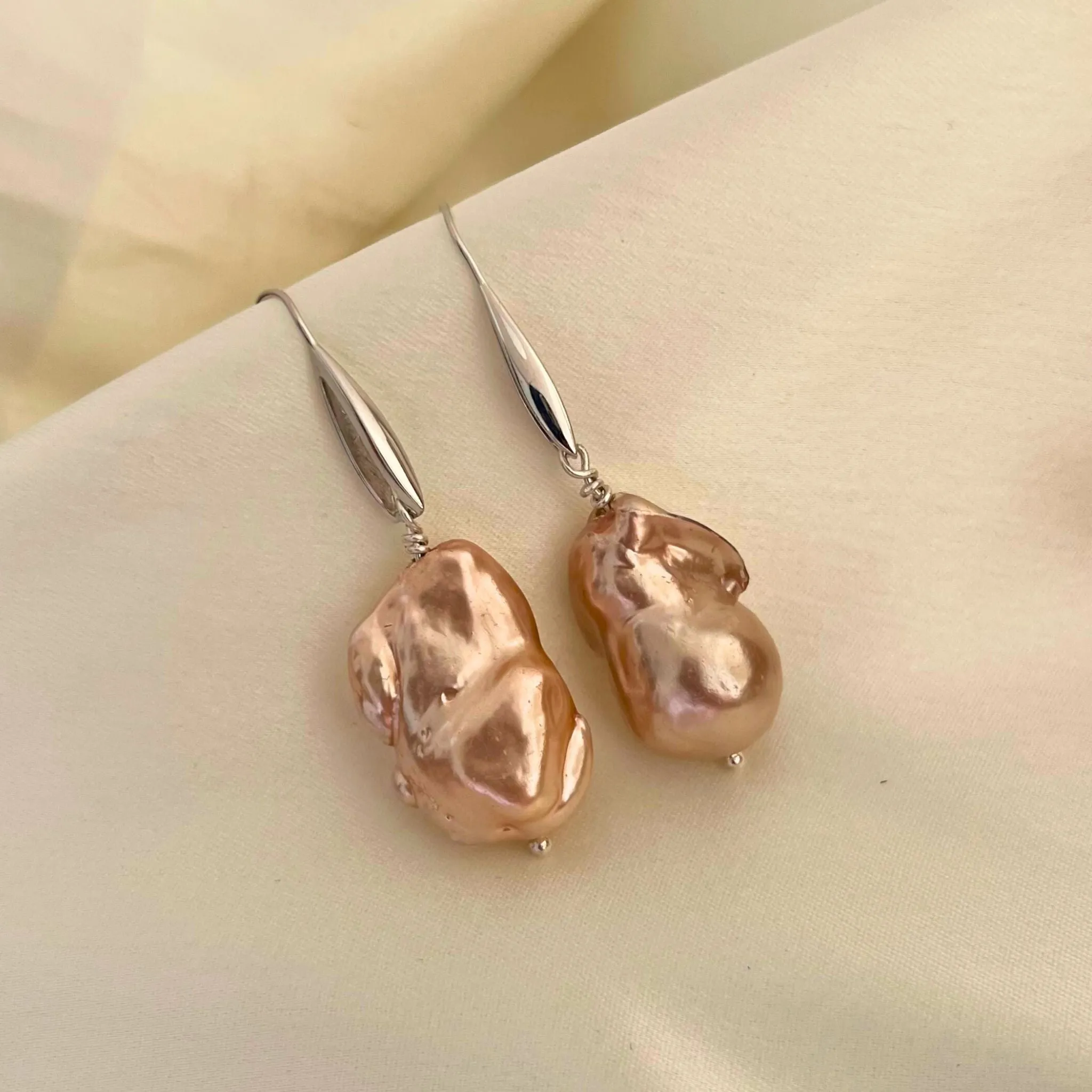 Golden French Hook Earrings