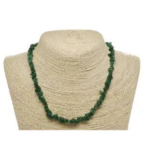 Green Aventurine Natural Beaded Chip Necklace