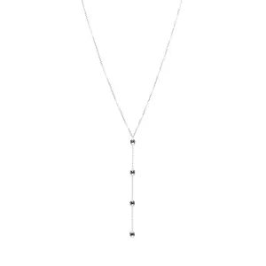 Gucci White Gold & Blue Topaz Lavalier Necklace