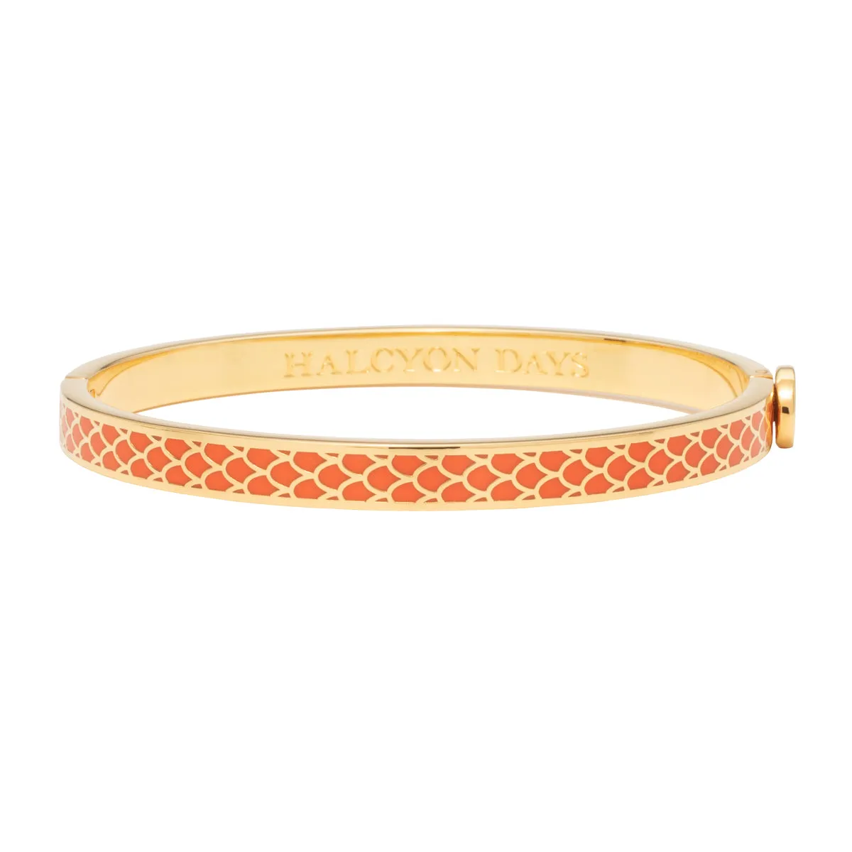 Halcyon Days "Skinny Salamander Orange & Gold" Bangle