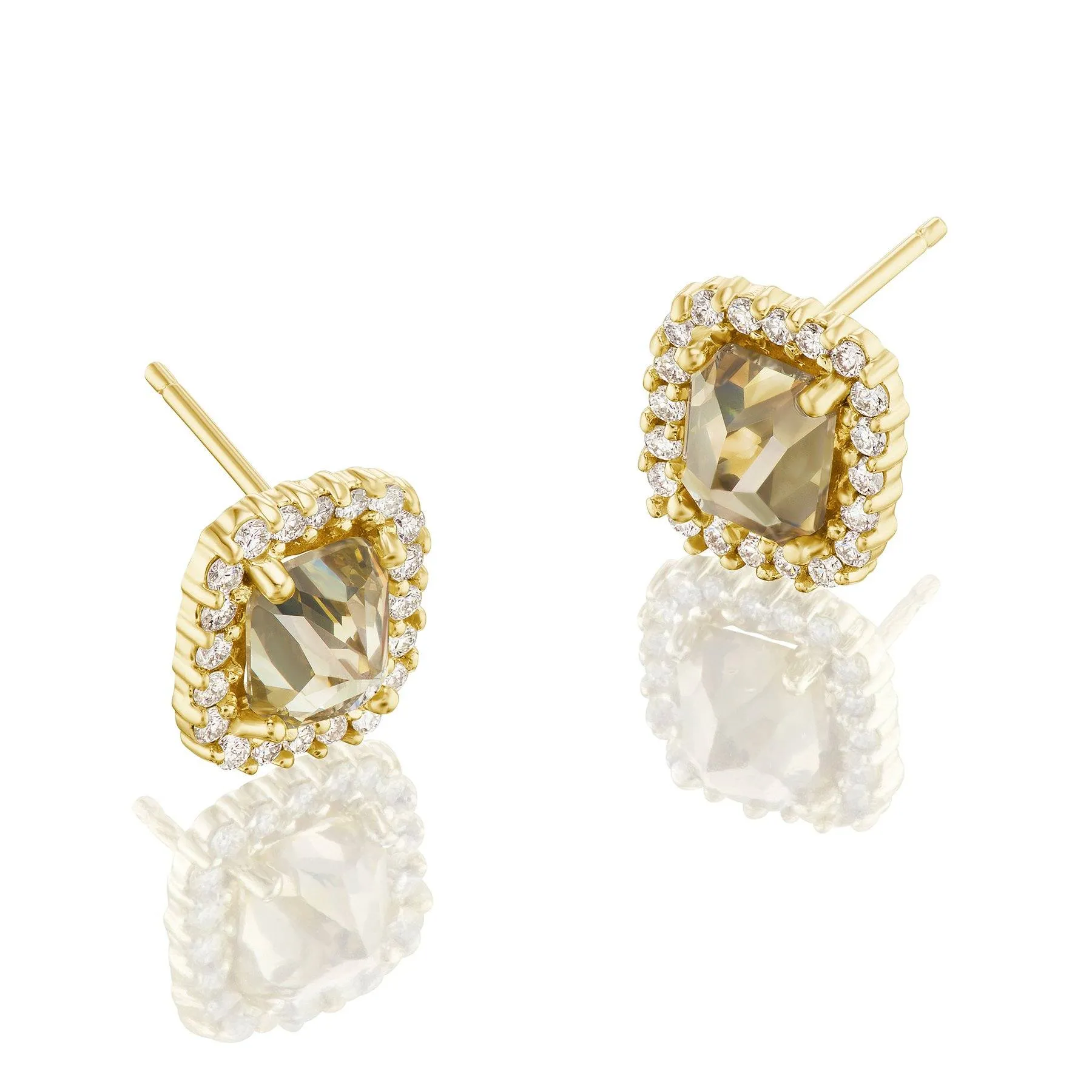 Halo Diamond Earrings