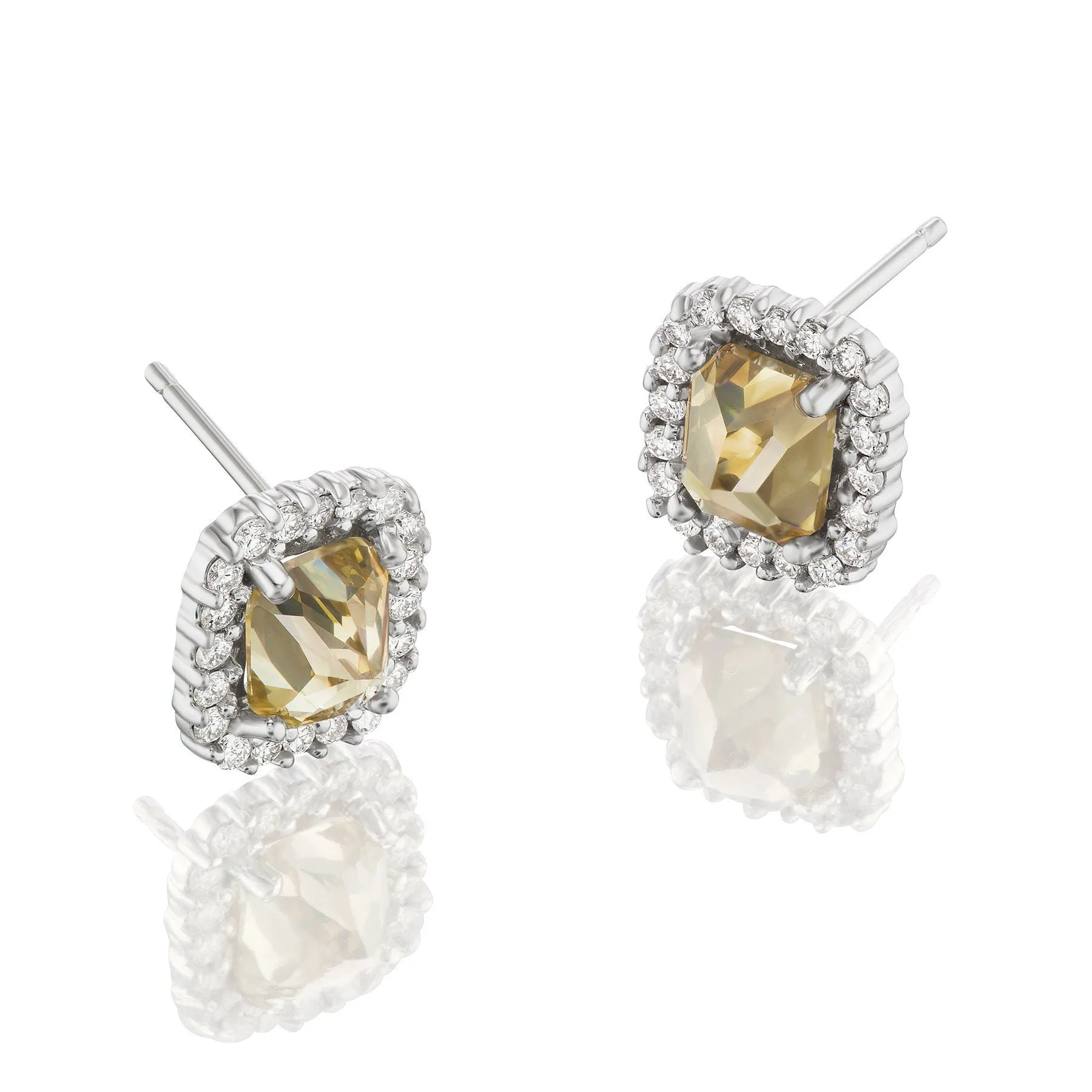 Halo Diamond Earrings